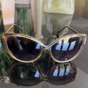 Louis Vuitton Black and Gold Cat-Eye Sunglasses